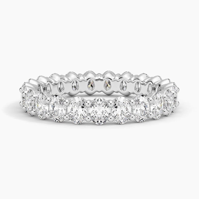 Milestone Band—Still Light Ring | Oval Diamond Eternity