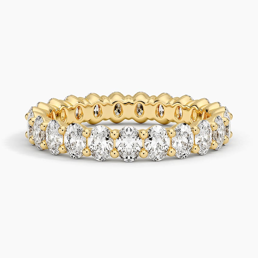 Milestone Band—Crown Still Ring | Oval Diamond Eternity