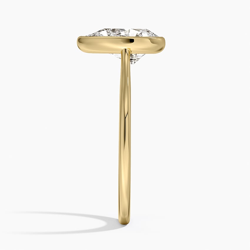 Bloom—Crowned Still Ring | Pear Diamond in Bezel
