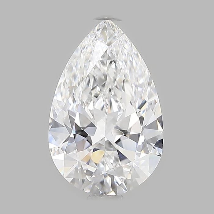 Bloom—Crowned Still Ring | Pear-Cut Lab-Grown Diamond | Pear Three Stone Diamonds Ring in 18K Yellow Gold