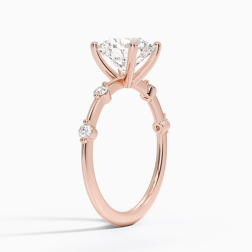 Bloom—Adorn Ring | Round-Cut Lab-Grown Diamond | Prong-set Diamonds Ring in 18K Rose Gold