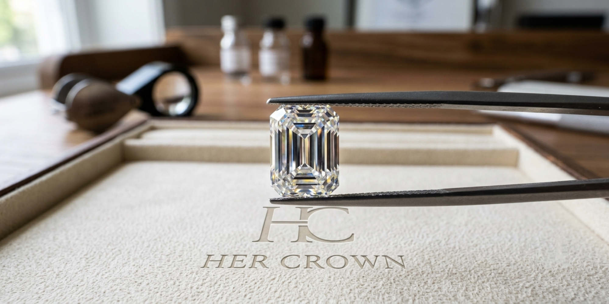 Bespoke emerald diamond ring