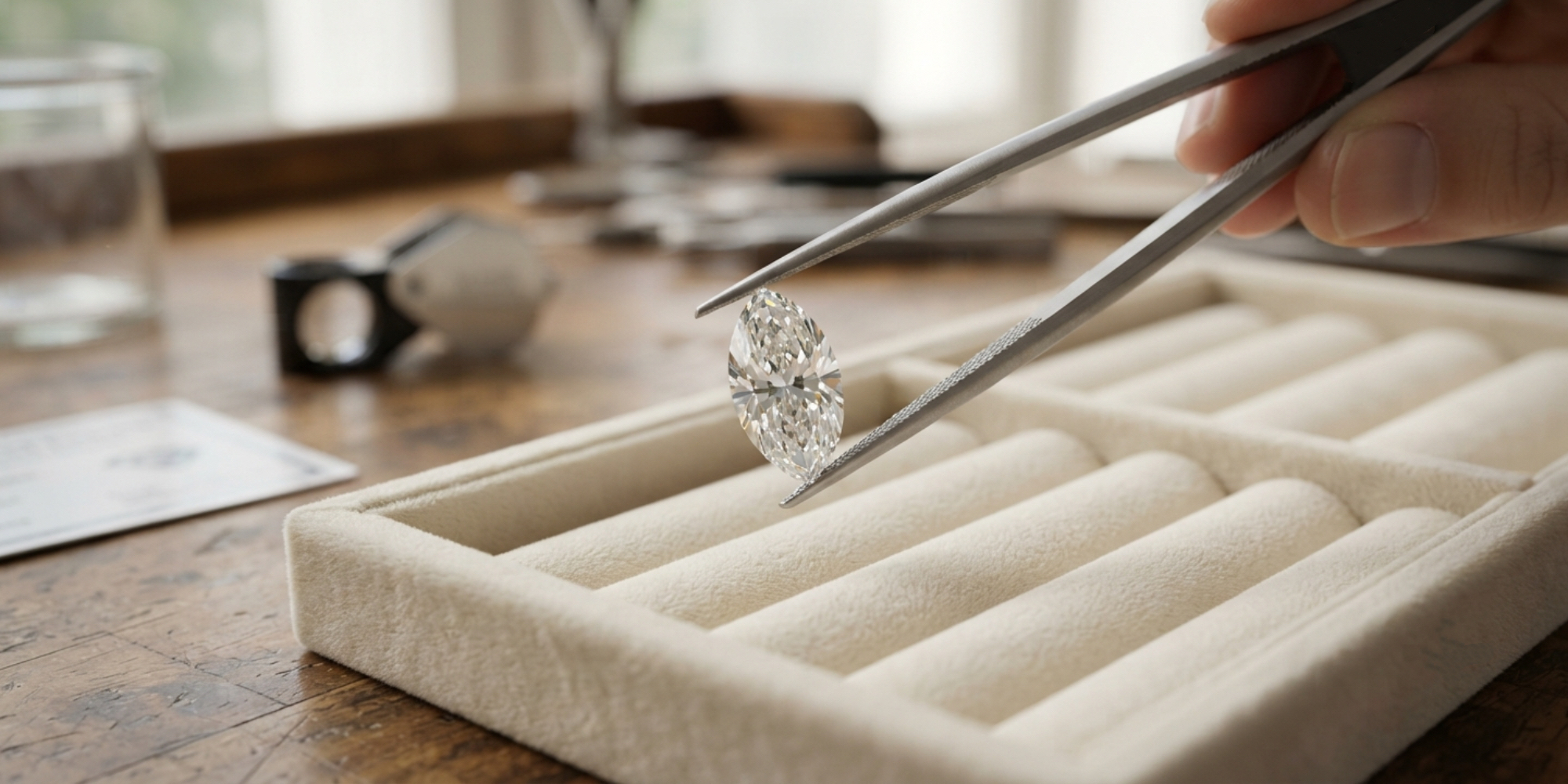 IGI certified marquise lab diamond