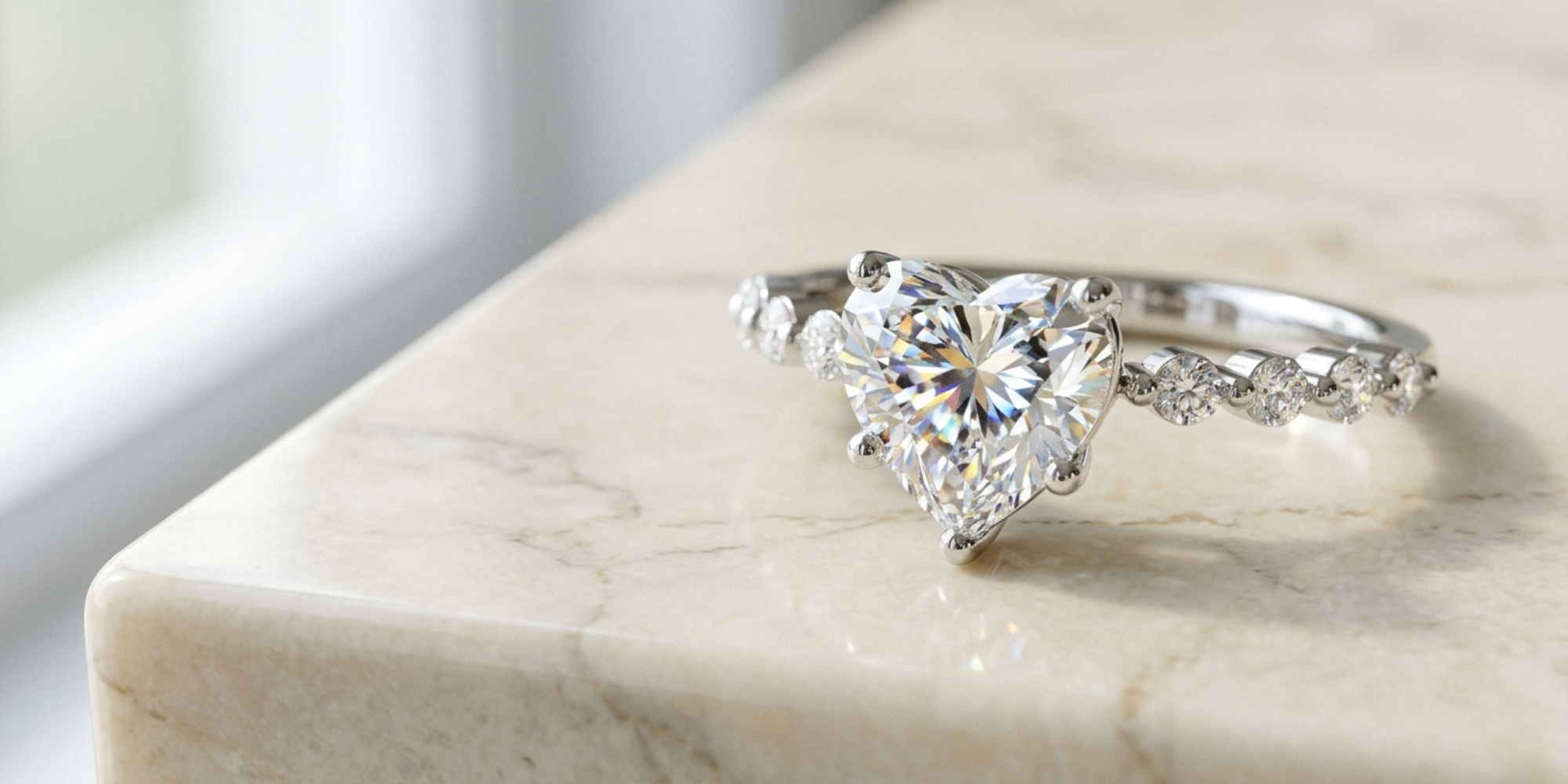 Heart brilliant lab grown diamond