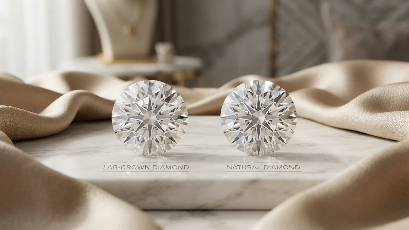 Lab grown diamond vs natural diamond
