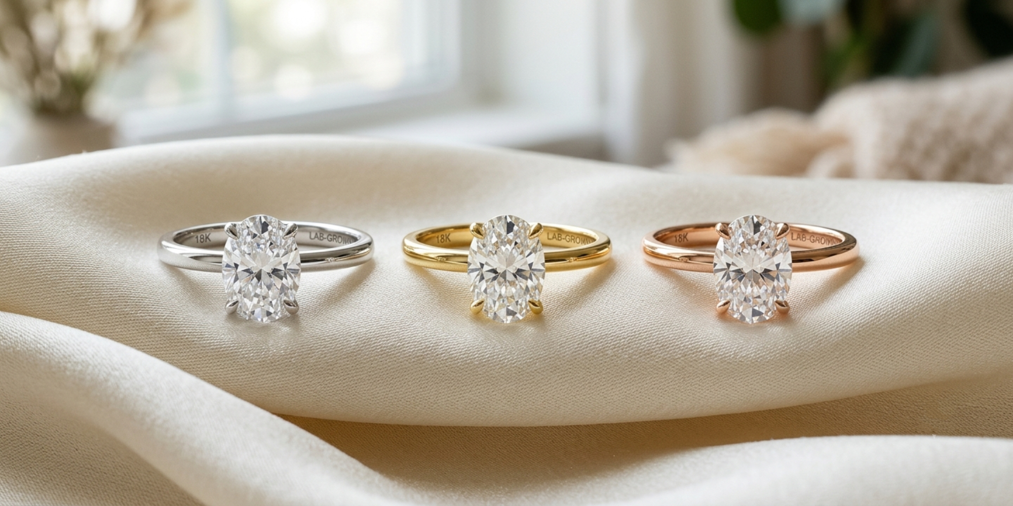 14K and 18K gold engagement rings