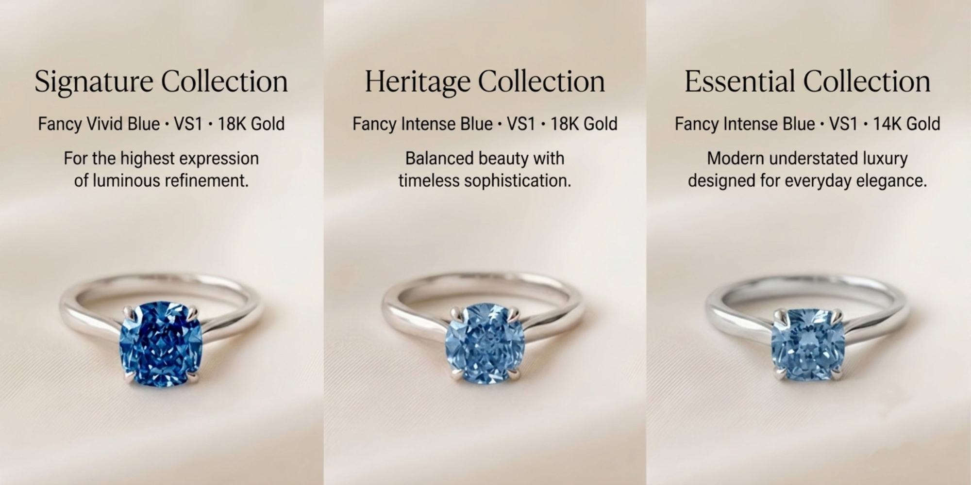 Blue diamond artistry