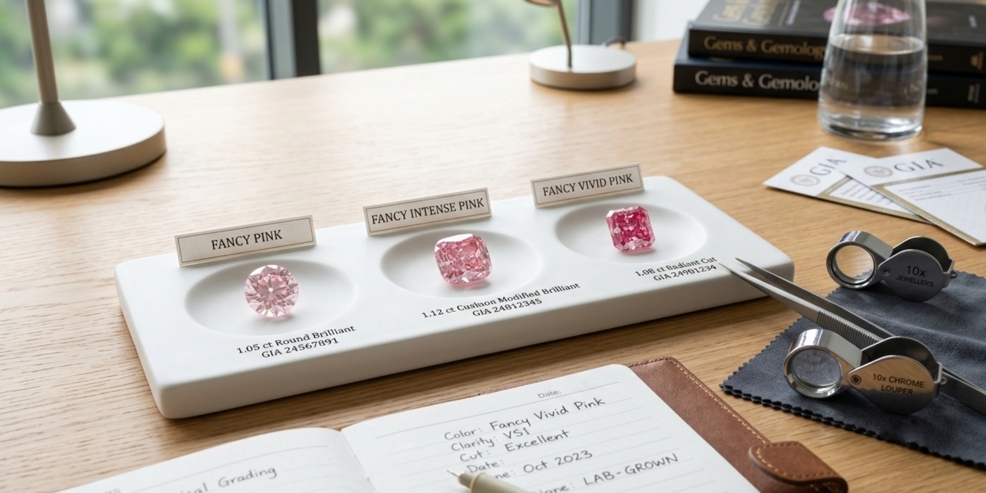 pink diamond grading