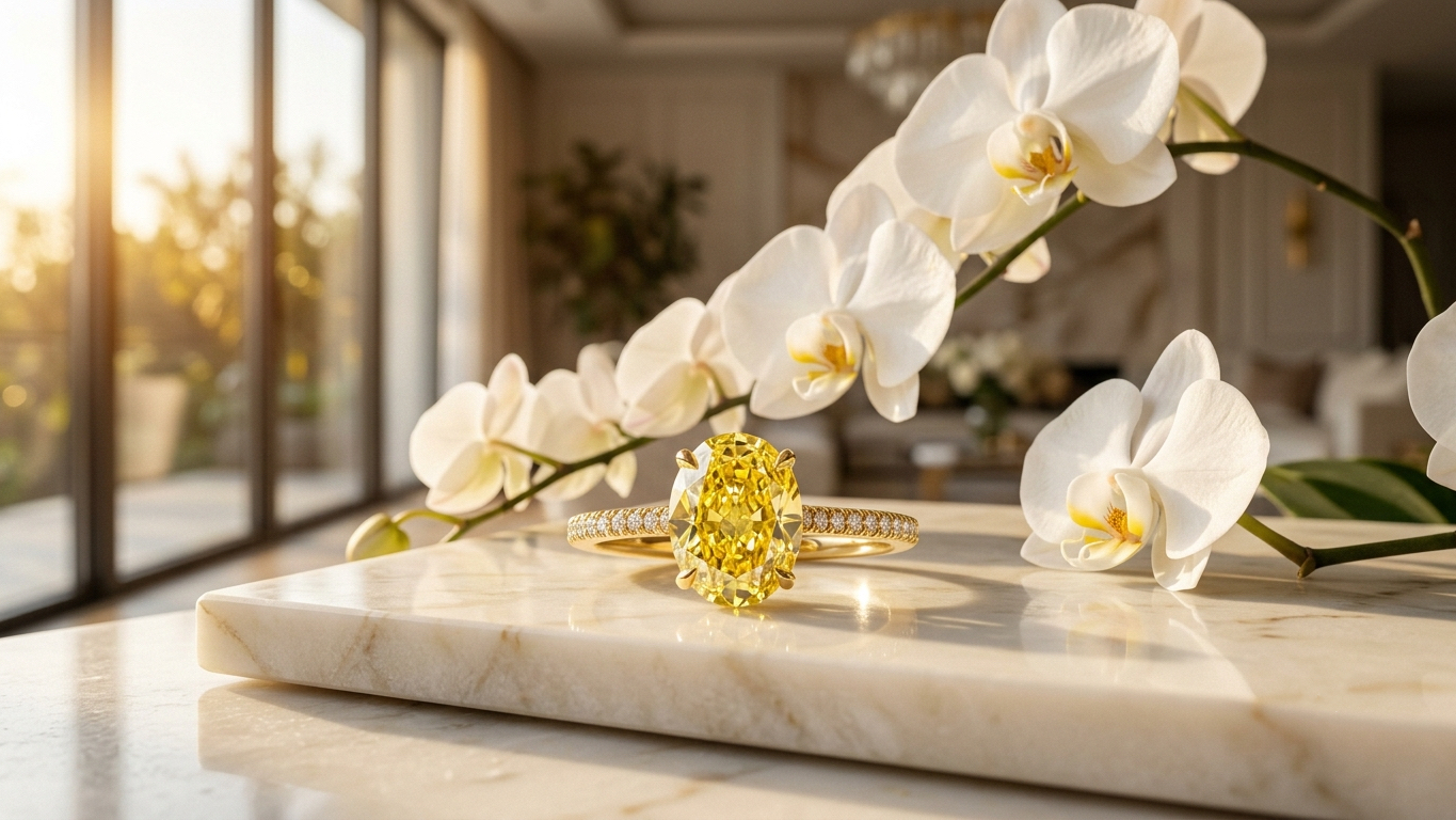 yellow diamond ring
