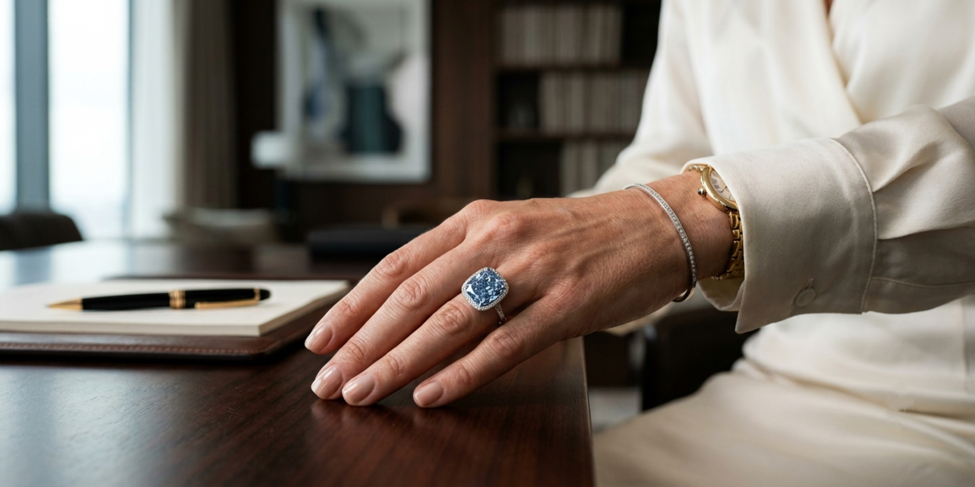 blue diamond jewellery