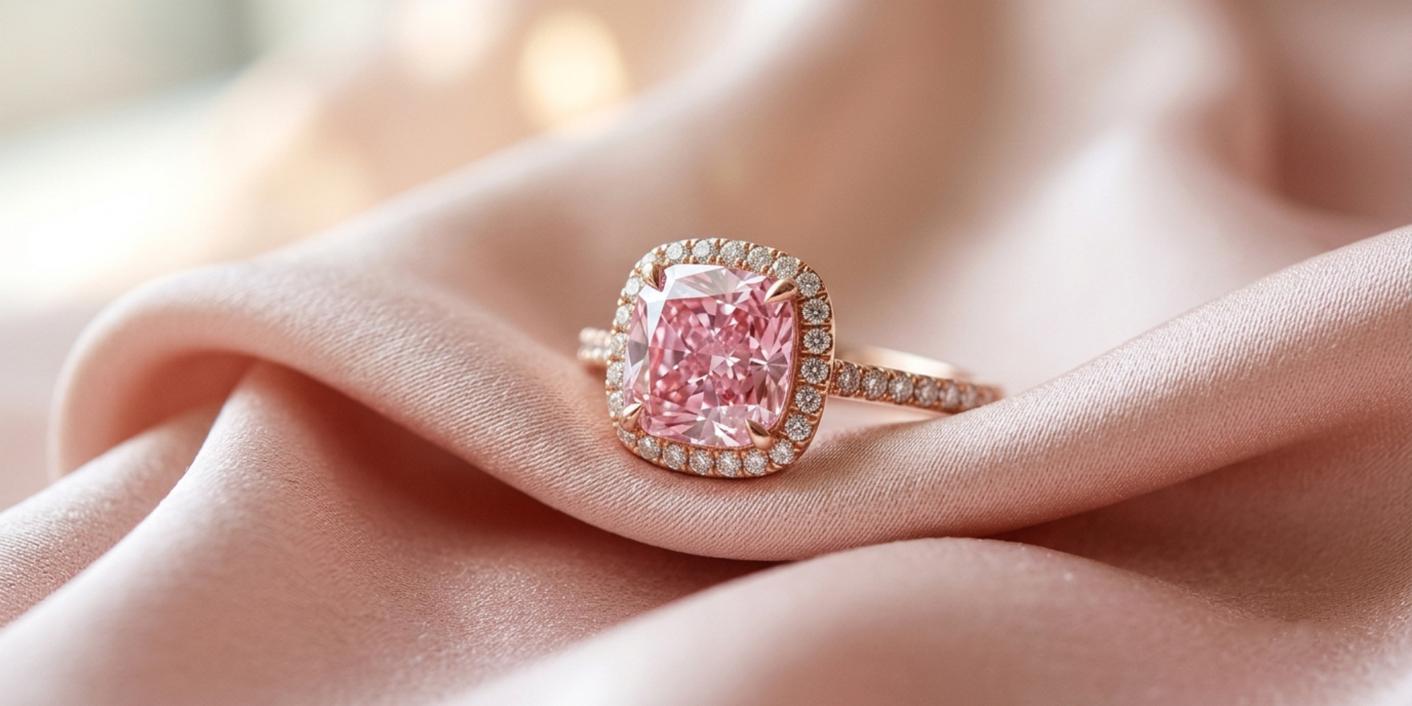 lab grown pink diamond