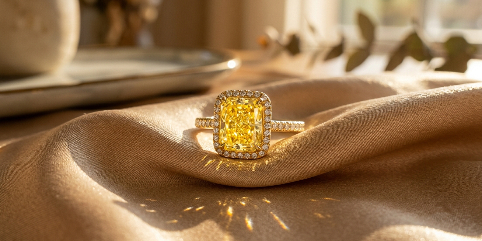lab grown yellow diamond