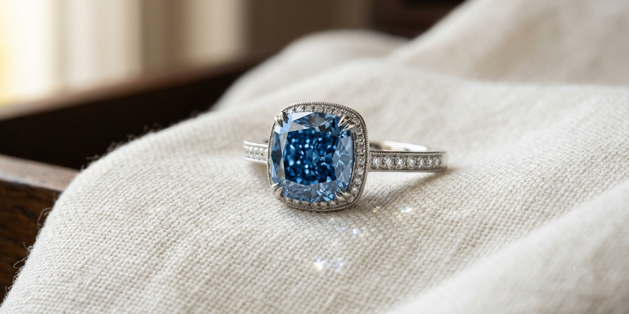 Blue diamond ring guide