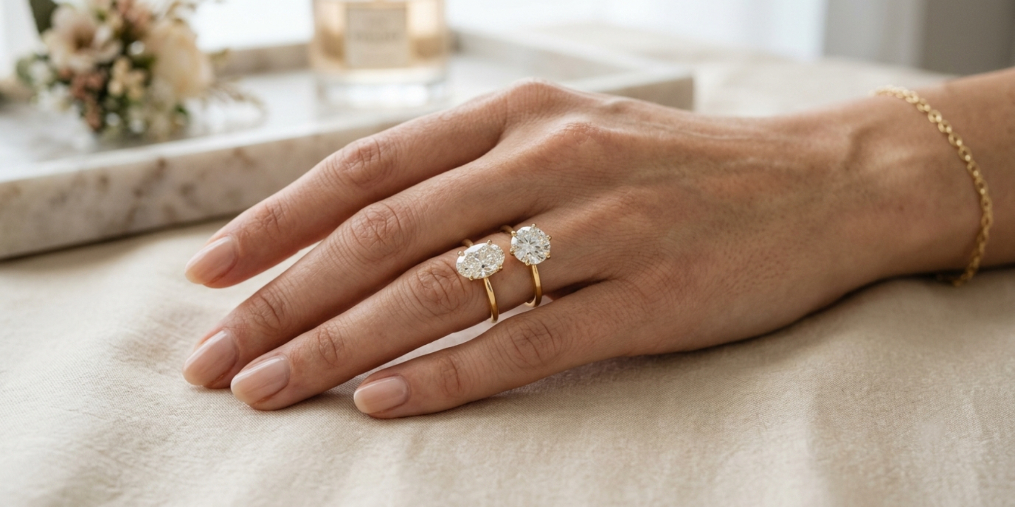 round vs oval engagement ring
