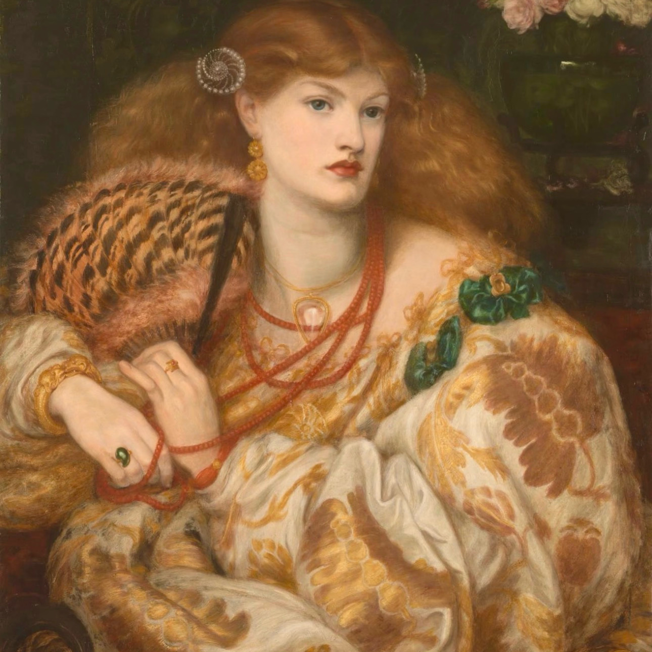 Masterwork | Vanna | The Pink Teardrop Inspired by Rossetti’s Monna Vanna