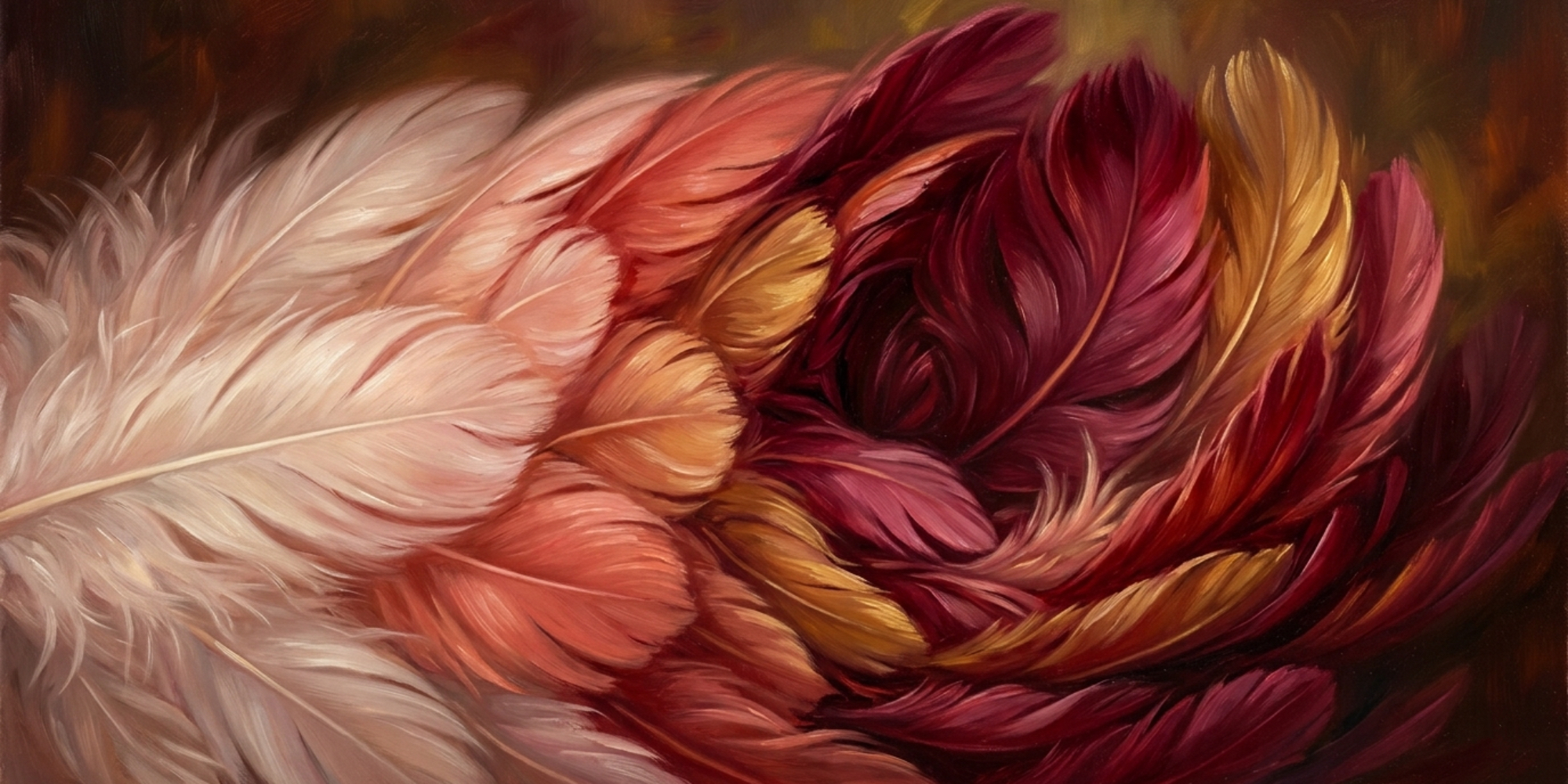 feather inspired ring