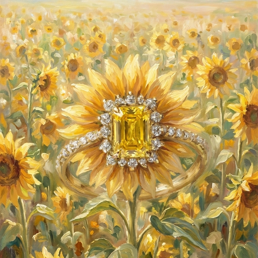 Masterwork | Helios | The Yellow Bloom Inspired by Claude Monet’s Sunflowers