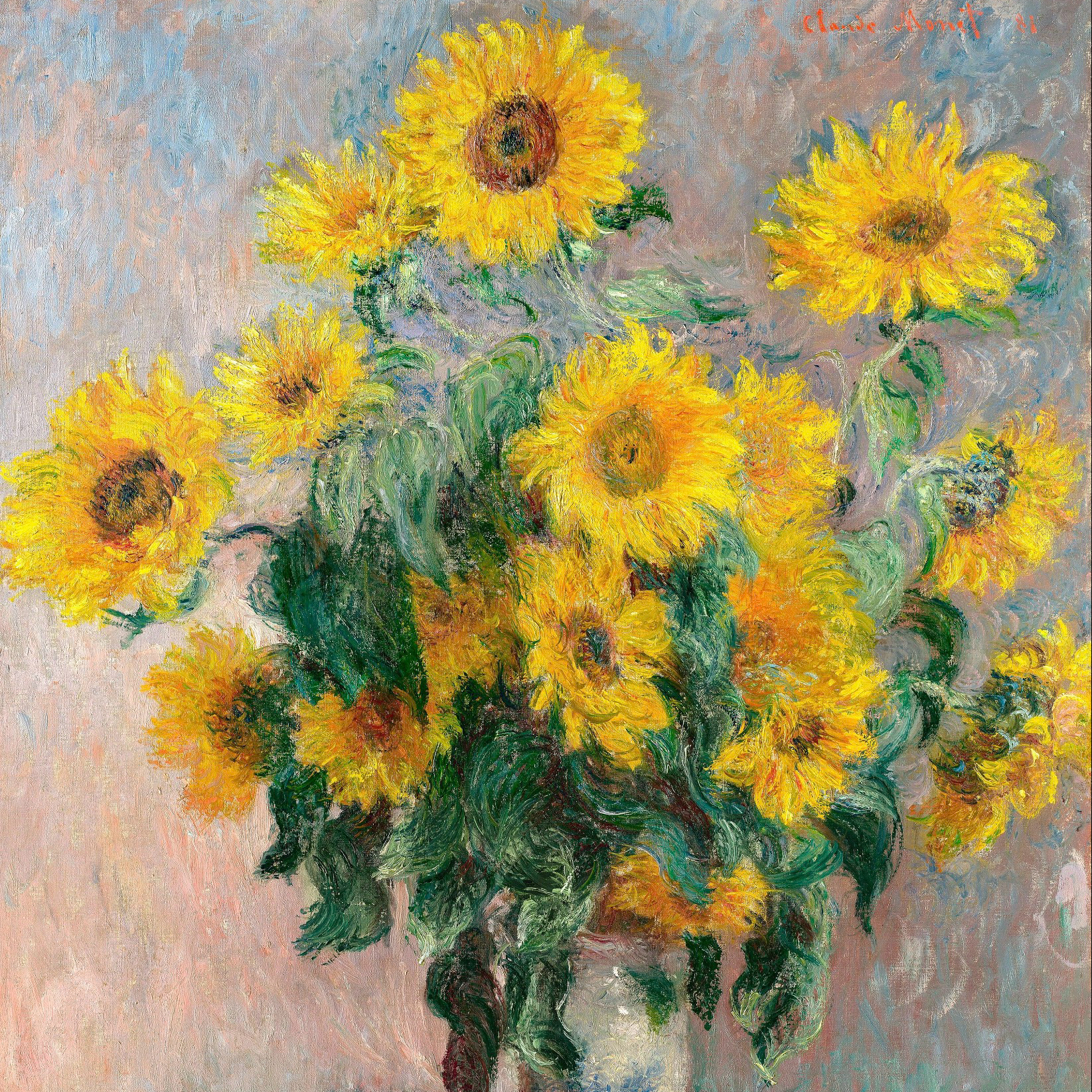 Masterwork | Helios | The Yellow Bloom Inspired by Claude Monet’s Sunflowers