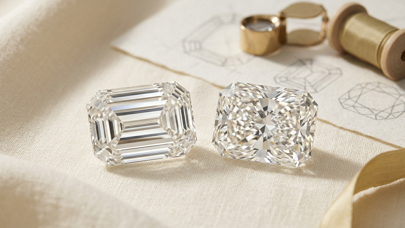emerald cut vs radiant cut diamond