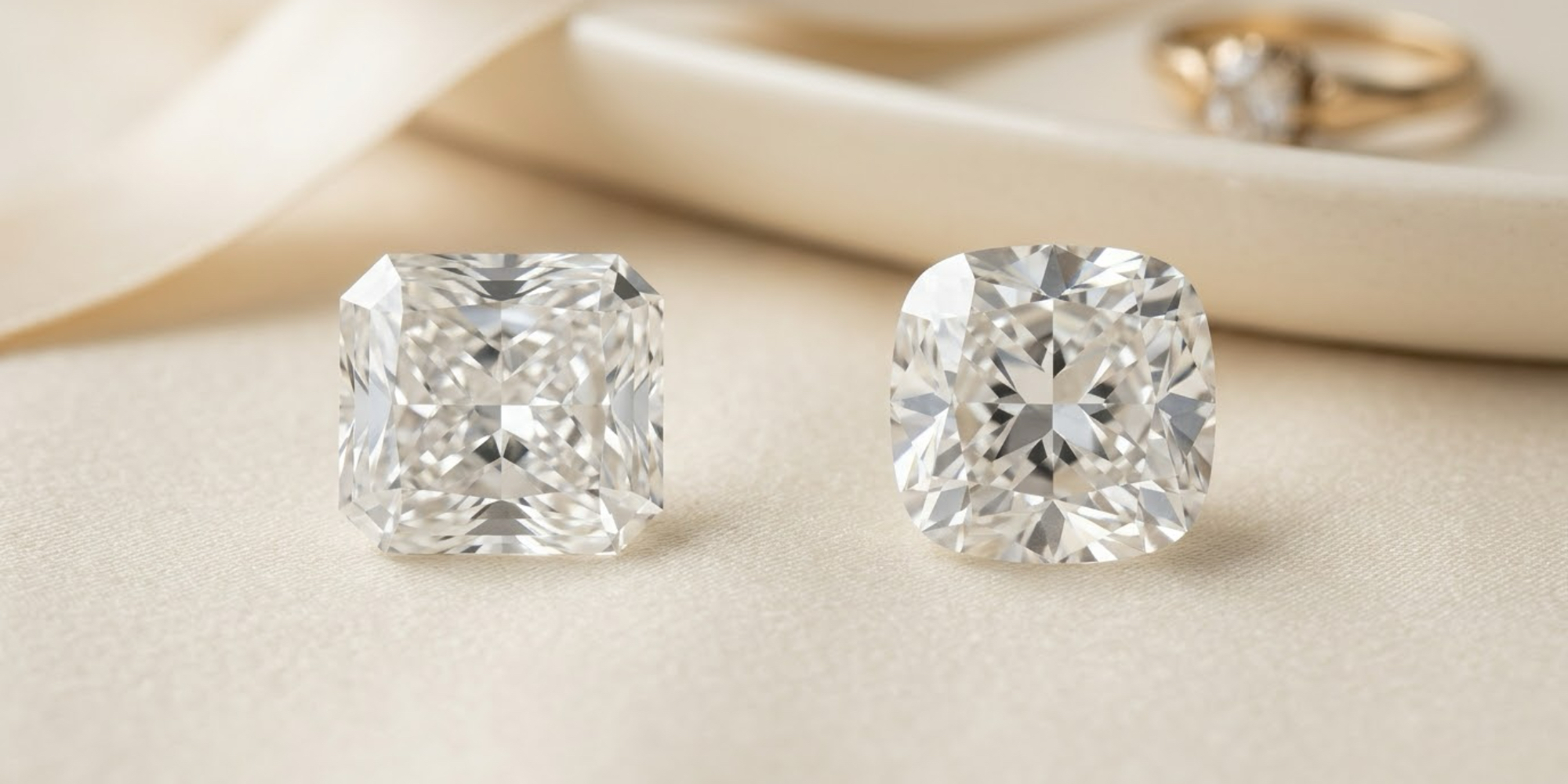 radiant vs cushion diamond size