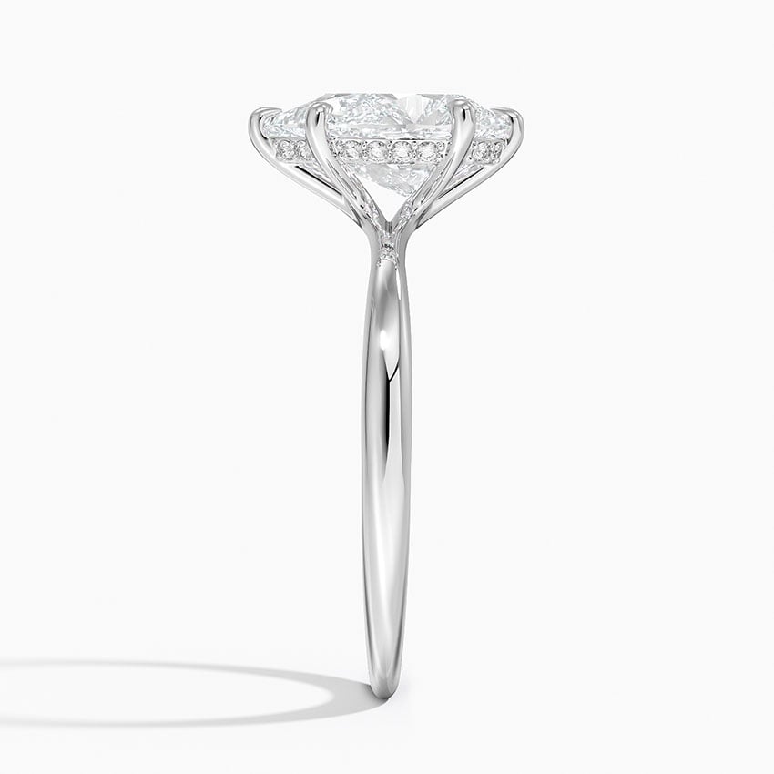 Bloom—Still Light Ring | Solitaire Pear Diamond with Hidden Halo