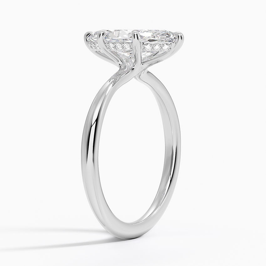 Ascend—Still Light Ring | Solitaire Marquise Diamond with Hidden Halo