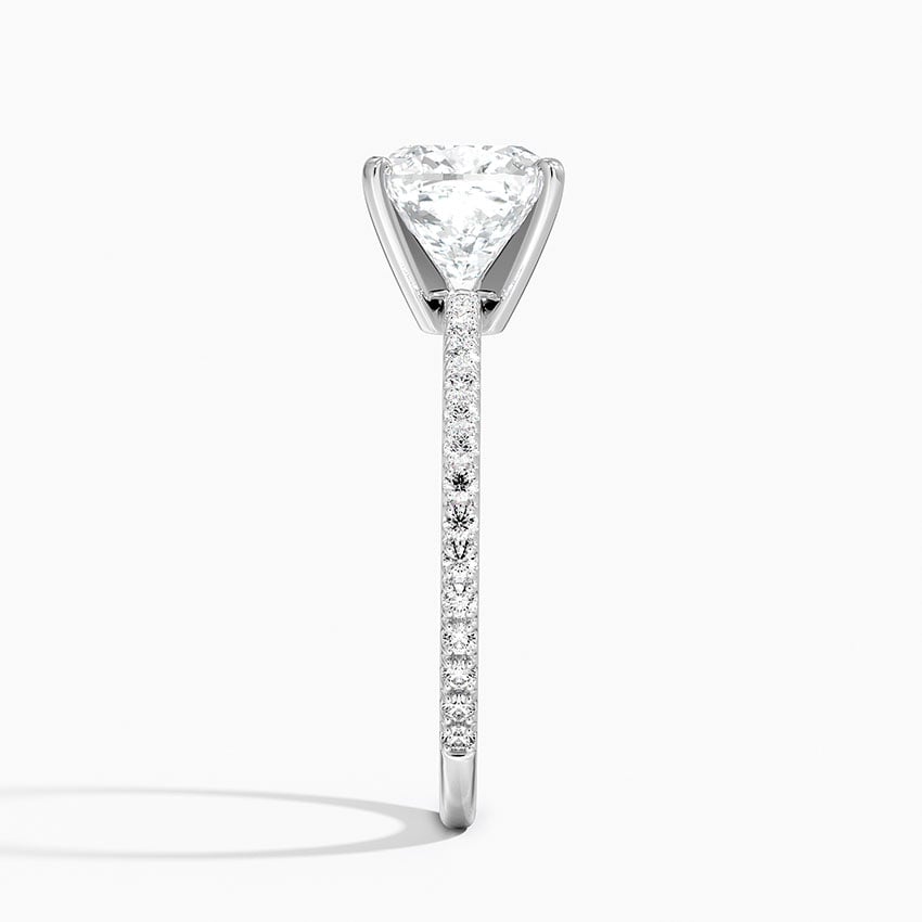 Ascend—Still Light Ring | Cushion Cut Pave Diamond Ring