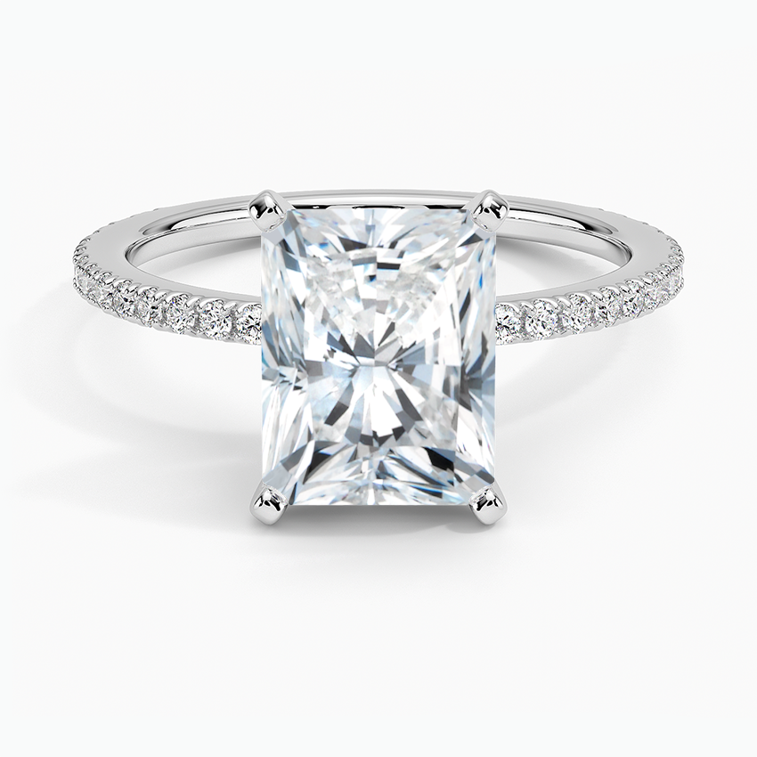 Radiate—Still Light Ring | Radiant Cut Pave Diamond Ring