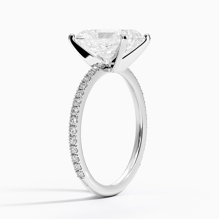 Radiate—Still Light Ring | Radiant Cut Pave Diamond Ring