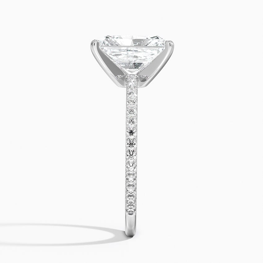 Radiate—Still Light Ring | Radiant Cut Pave Diamond Ring