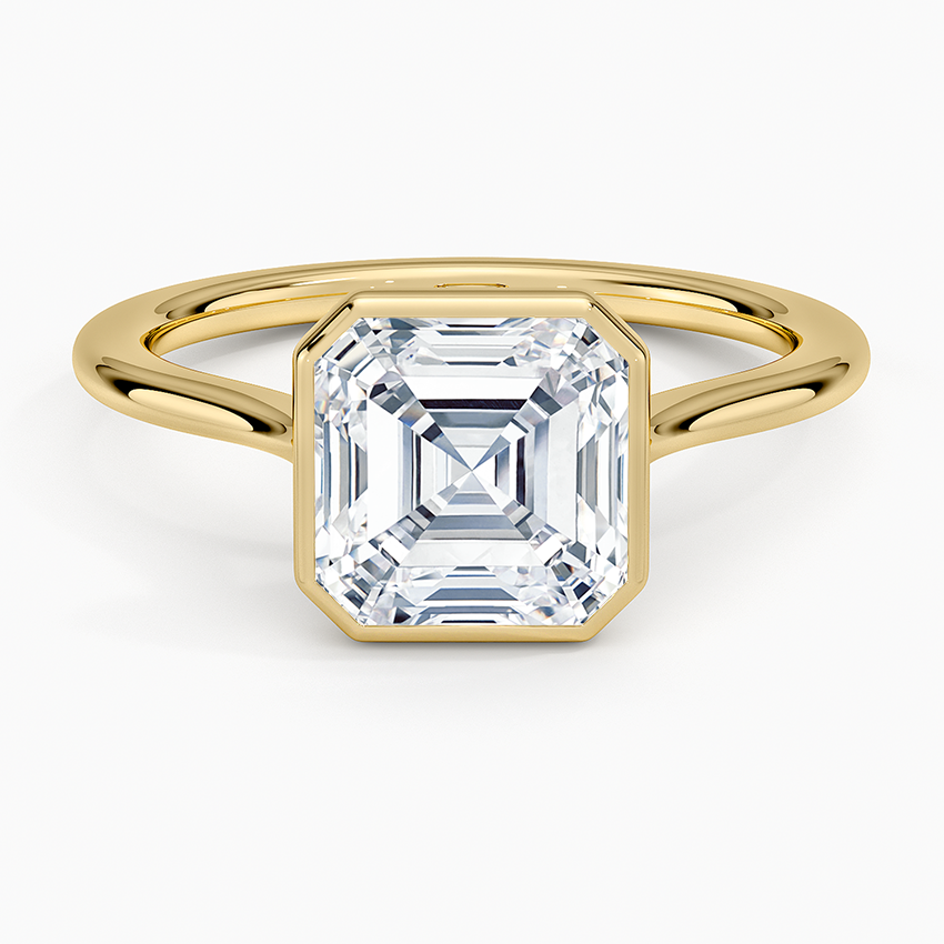 Ascend—Crowned Still Ring | Asscher Diamond in Bezel