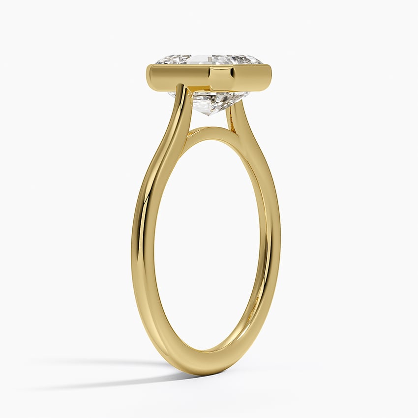Ascend—Crowned Still Ring | Asscher Diamond in Bezel