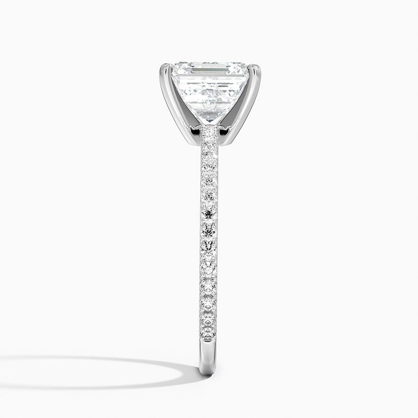 Ascend—Still Light Ring | Asscher Cut Pave Diamond Ring