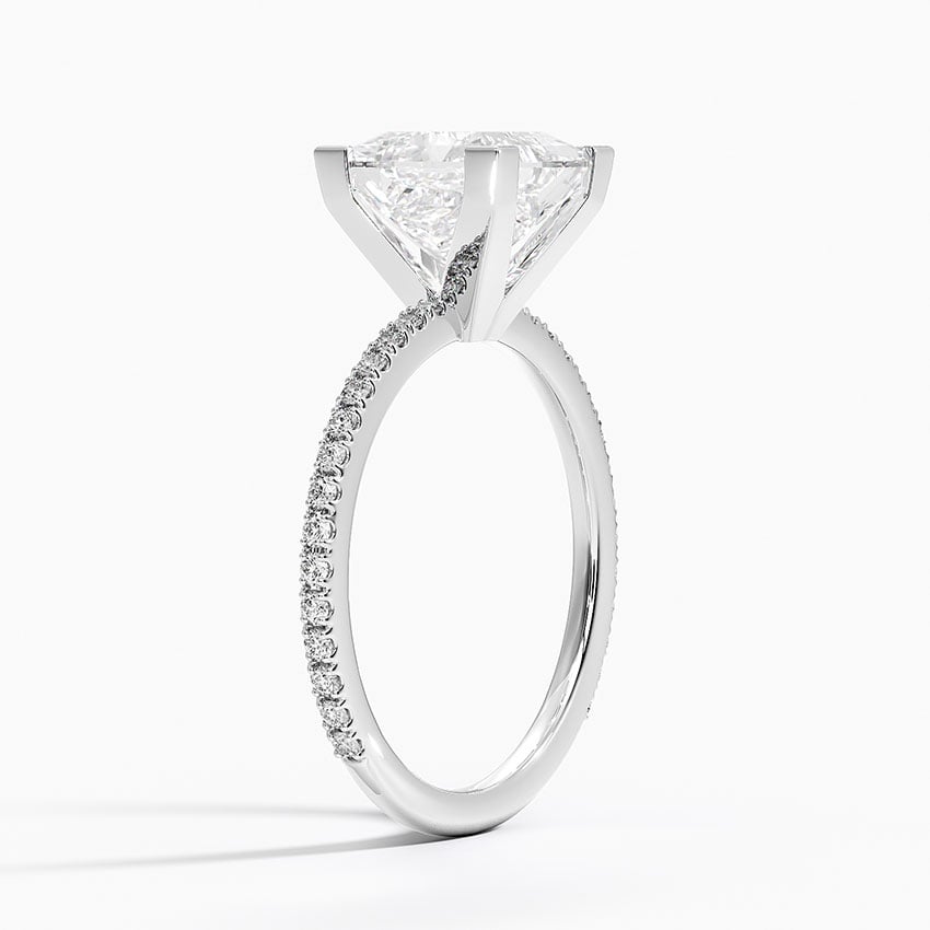 Radiate—Still Light Ring | Princess Cut Pave Diamond Ring