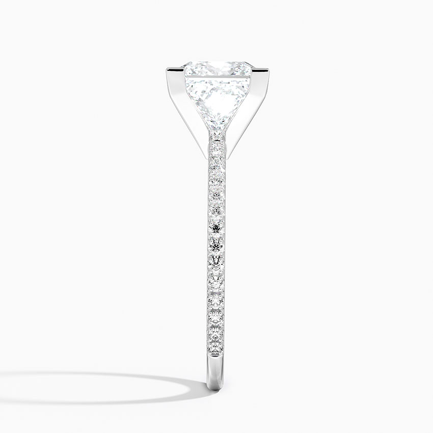 Radiate—Still Light Ring | Princess Cut Pave Diamond Ring