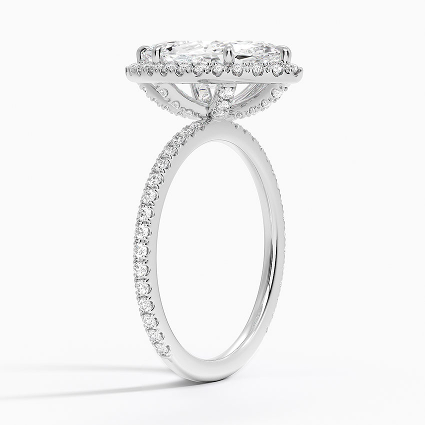 Ascend—Still Light Ring | Marquise Halo Diamond
