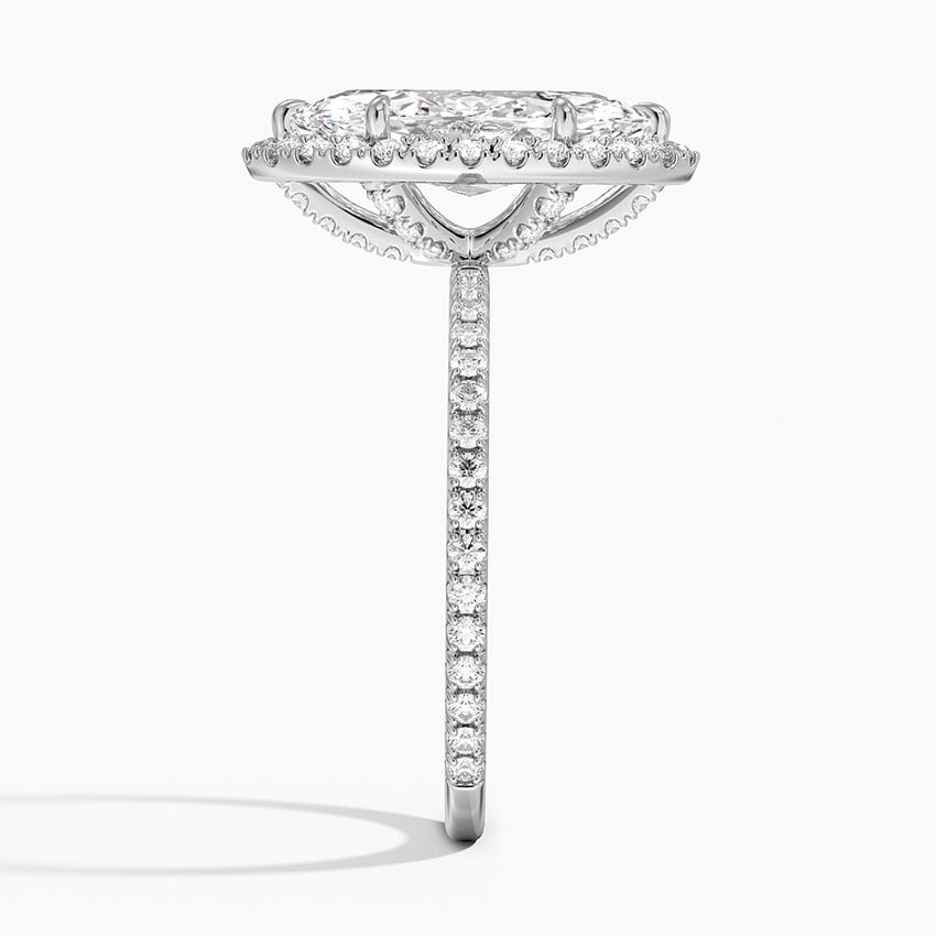 Ascend—Still Light Ring | Marquise Halo Diamond