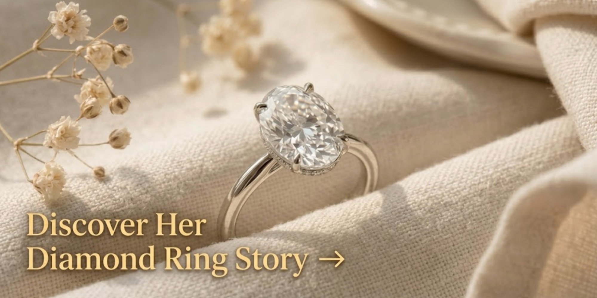 Oval cut Diamond ring