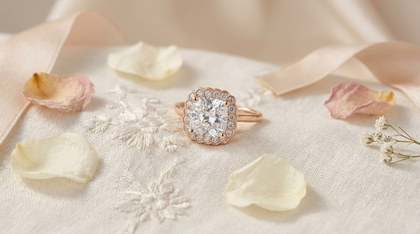 cushion diamond ring