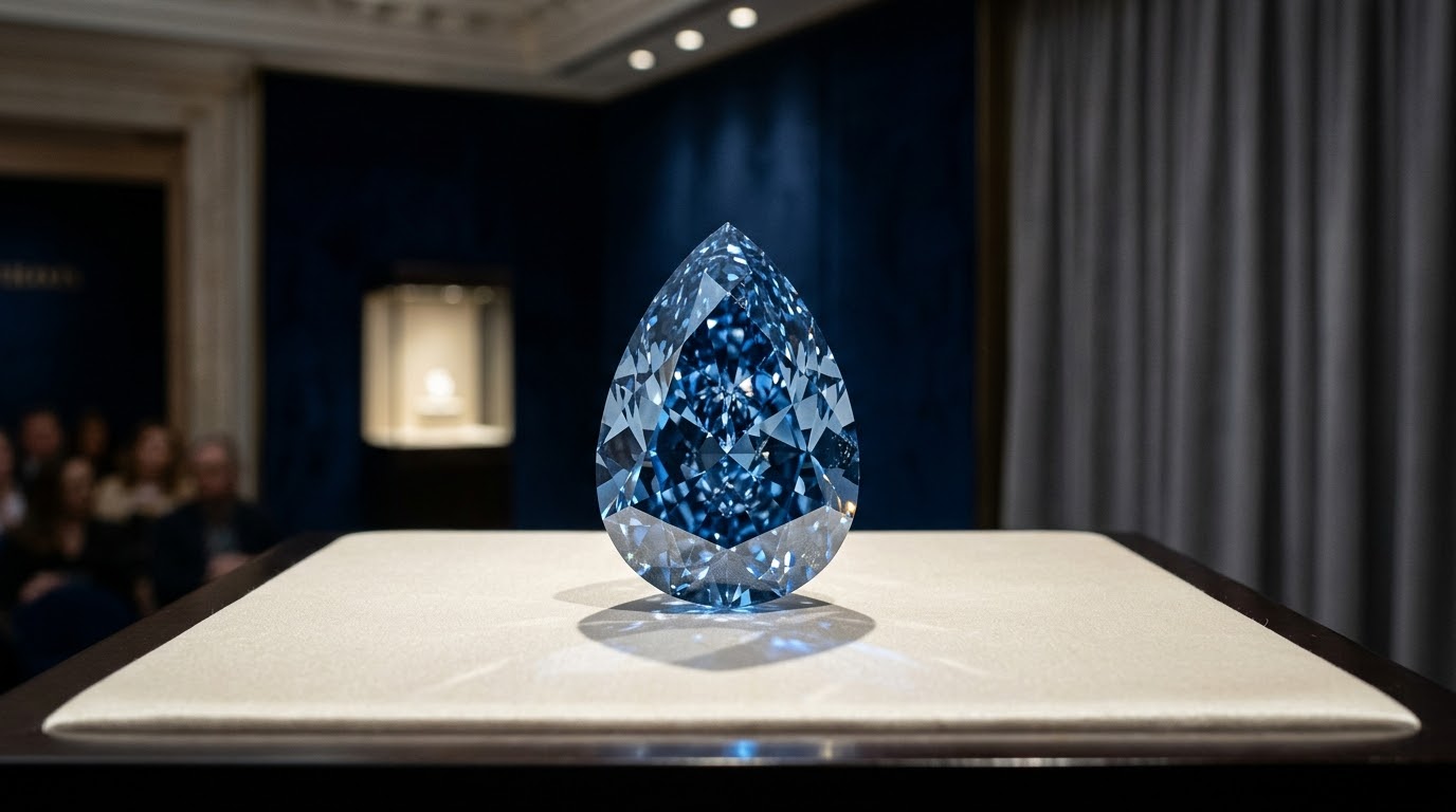 blue diamond ring