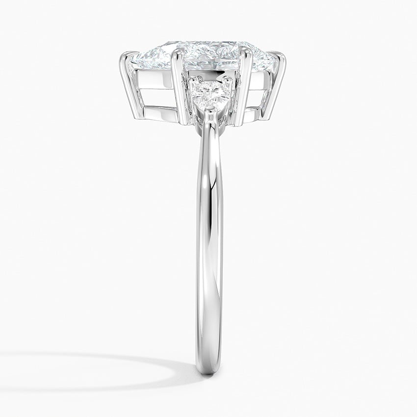 Bloom—Still Light Ring | Pear Diamond in Pear Three Stone