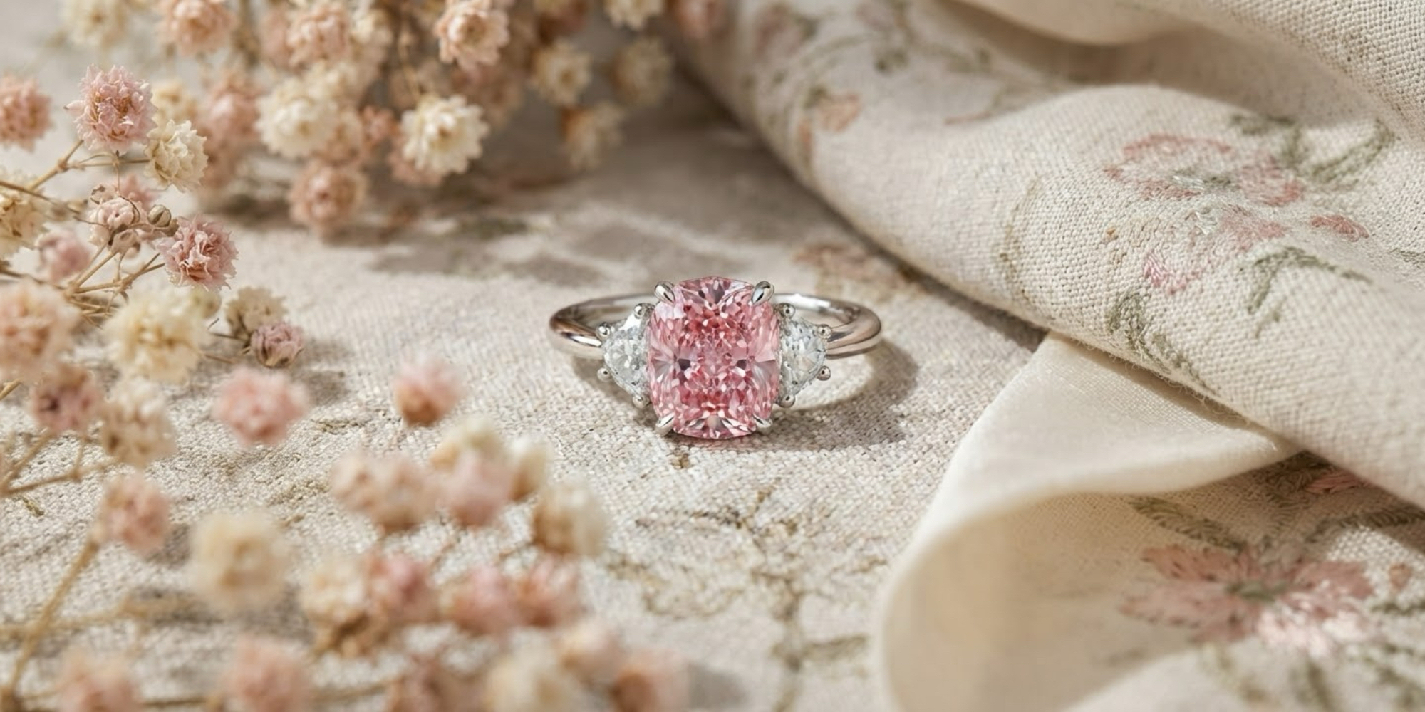 Pink Diamond Ring