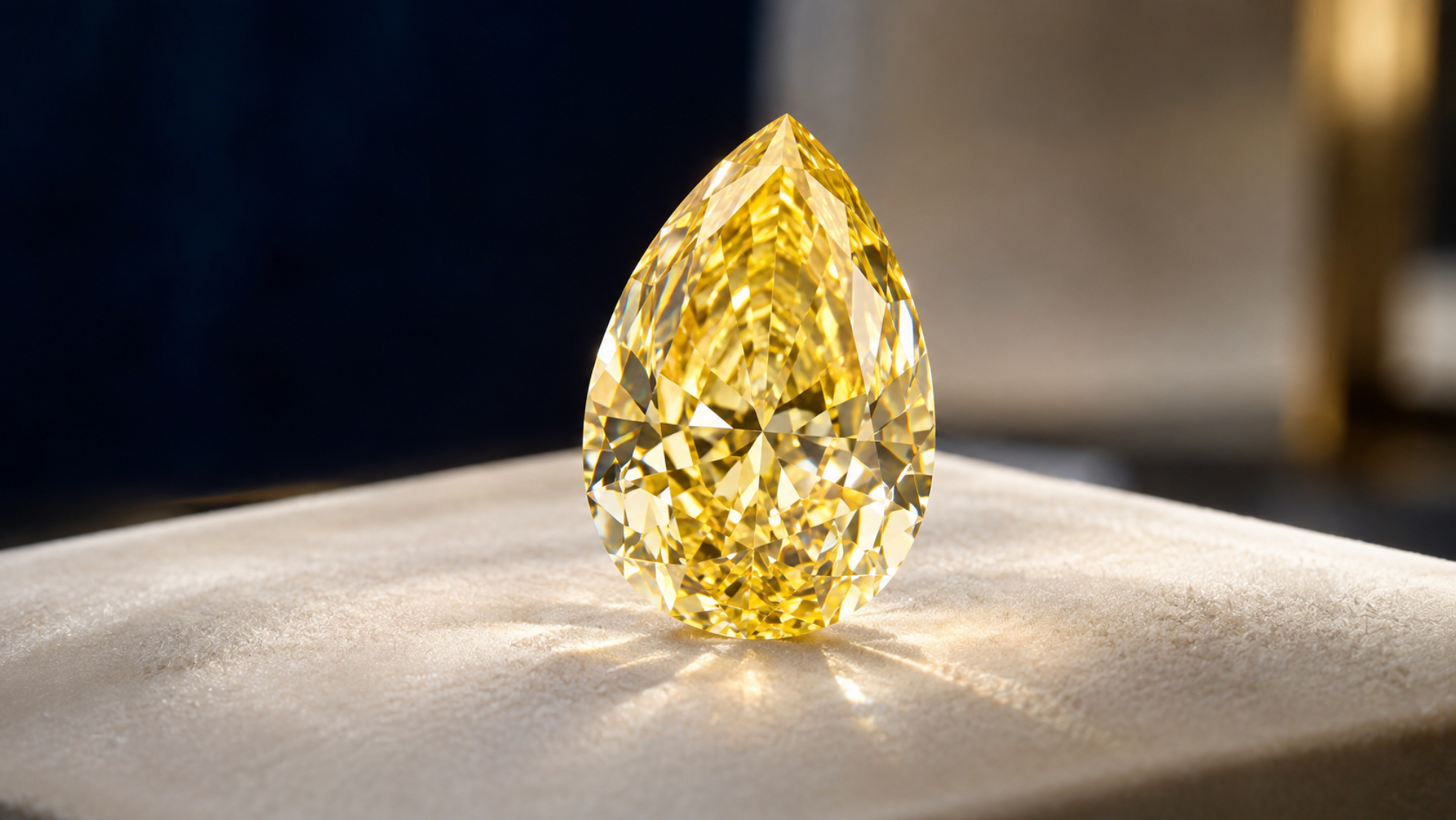 Kimberley Sunshine-inspired natural Fancy Yellow diamond featured in a 2026 jewelry auction