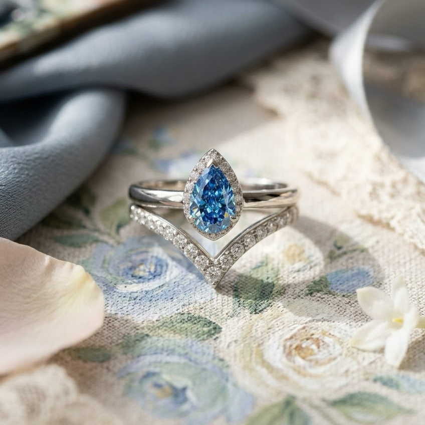 Masterwork | Aube | The Blue Teardrop Inspired by Claude Monet’s Impression · Sunrise