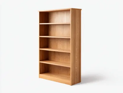 Libreria in rovere 80x28x182 cm - colore rovere chiaro - per soggiorno - design moderno-Houseota