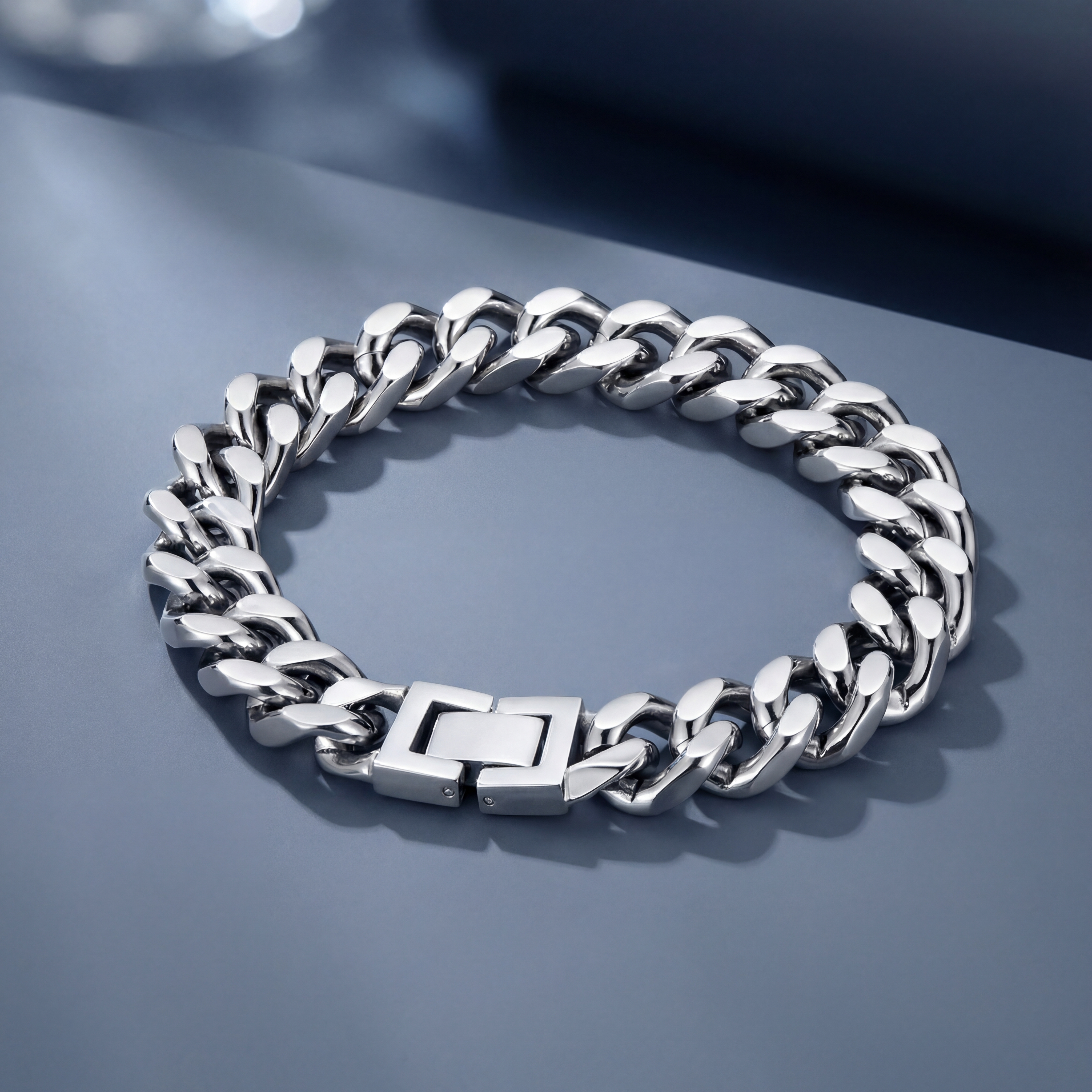 Men’s Cuban Chain Bracelet 11mm | Stainless Steel Heavy Bracelet