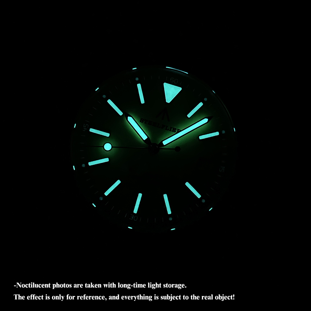 STEELFLIER Official SF2774 Luxury Mechanical Wristwatch ST2130 Movement Super Luminous 20Bar Waterproof Dive Sandblasted Watches