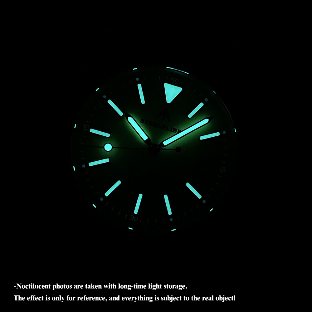 STEELFLIER Official SF2774 Luxury Mechanical Wristwatch ST2130 Movement Super Luminous 20Bar Waterproof Dive Sandblasted Watches