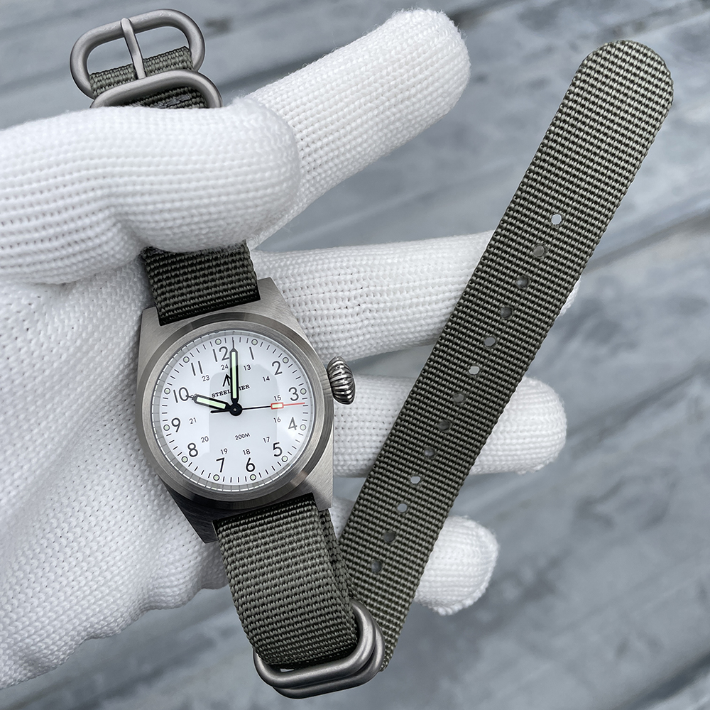 STEELFLIER Official SF744T Men Quartz Watch VH31 Mute Movement 200M Waterproof Super Luminous Business Fashion Watches For Male