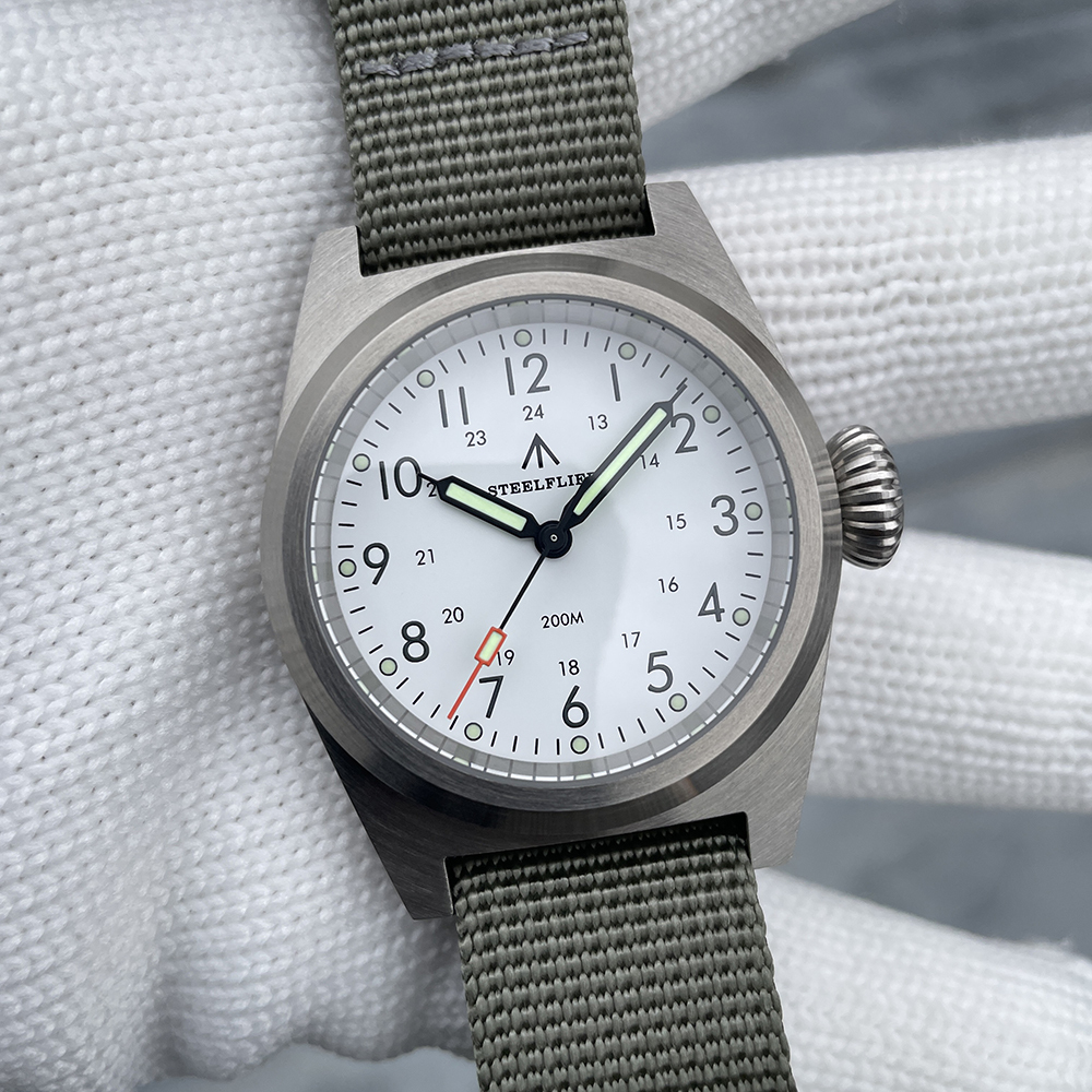 STEELFLIER Official SF744T Men Quartz Watch VH31 Mute Movement 200M Waterproof Super Luminous Business Fashion Watches For Male